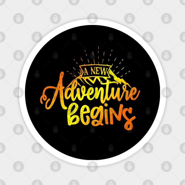 And So the Adventure Begins Magnet by ShopBuzz